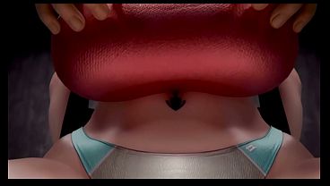 Image 3D HQ Redhead Big tits Breast Expansion POV breast play wSound added