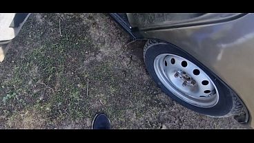 Image Twink handsome guy's cruise is a hardcore public fuck with lots of cum on the car