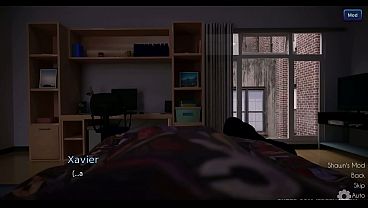 Image The Awakening #6 - Abby Catches Xavier Jerking His Dick in the Morning Bed | NSFW Visual Novel Gameplay