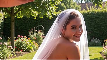 Image Beautiful Bride receiving creampie as her wedding cake - AI Interactive Video