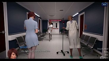 Image The Awakening #3 - Nurse Juliet Rubbing Her Wet Pussy Over Xavier's Dick | Visual Novel Gameplay