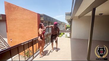 Image Petite Brunette MILF Niykee Cruz And Rome Major Poolside Milky Pound!