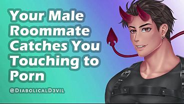 Image Your Male Roommate Catches You Watching Porn, You Both Masturbate Together || Diabolical D3vil