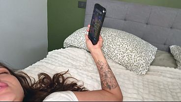 Image My stepsister is ignoring me while playing on her phone. I'm gonna fuck her for that