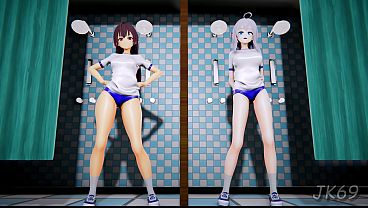 Image [R-18 MMD] Alya and Yuki Helltaker Sex Dance