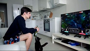 Image Hot cosplay sex getting fucked in front of the TV