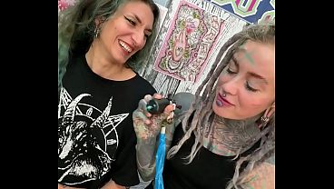 Image Tattooed Girl Gets Her Titties Inked Then Rides Cock and Takes Anal