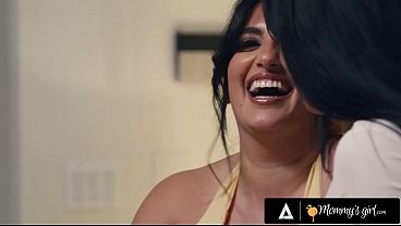 Image MOMMYS GIRL - Busty MILF Little Puck & Stacked Sarah Arabic Turn Oil Surprise Box Into Raw Sex