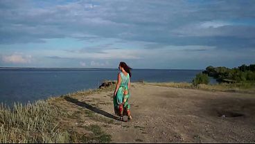 Image On steep over Volga-river