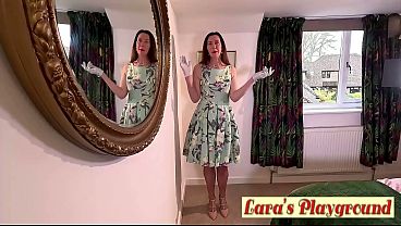 Image First Spring Rub with British Mature Lassie Lara Latex