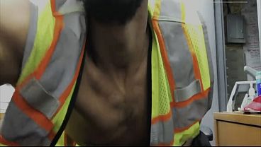 Image Horny construction worker masturbate in uniform with pocketpussy