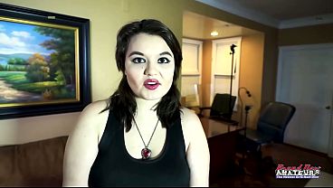 Image Trinity Big Tits Brunette College Girl Gagging BJ Intense Oral Fun!