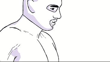 Image Yaoi Anime: Masked Anal Lust. Balaclava Blowjob, Deep Rimjob & Hard Bareback Fuck