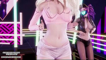 Image [MMD]  BABYMONSTER - FOREVER - Ahri, Akali, Evelynn Sexy Kpop Dance League of Legends Hentai Uncensored 4K 60FPS