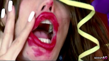 Image Huge Fake Tits Cougar Bitch seduce Boy to risky Cheating Fuck after Birthday Party