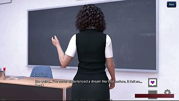 Image The Awakening 16 Xavier Dream Sequence With his Teacher Miss Brown Classroom Vision Visual Novel Gameplay