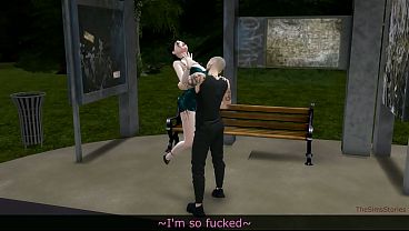 Image Stranger fucks helpless girl at bus stop