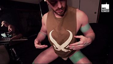 Image Axel Abysse Stretches Hole By Shoving Massive Dildo Inside His Ass