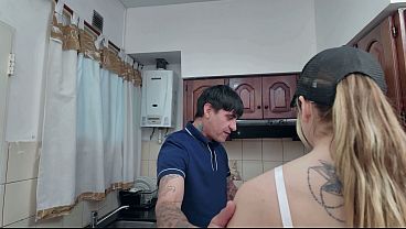 Image Food delivery ends in a wild anal session while my friend is away