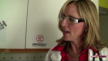 Image Medical doctor Jodi West milks her patients cock dry with her mouth and pussy
