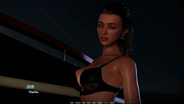 Image Dominos Beach 17 Emily and John Beach Practice Kiss Moment Visual Novel Gameplay