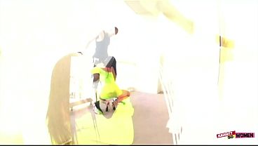 Image Karen Kougar starts fucking her man outside before eating his cum in her apartment