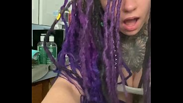 Image Dreadhead Latina slut gets bent over kitchen counter