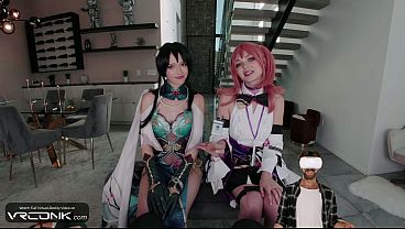 Image VR Conk: Horny Babes Asta and Ruan Mei Fuck in FFM Threesome Honkai Star Rail Cosplay Parody