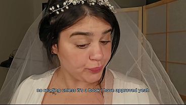 Image New wife locks your cock, and cucks you on your wedding night! Teaser