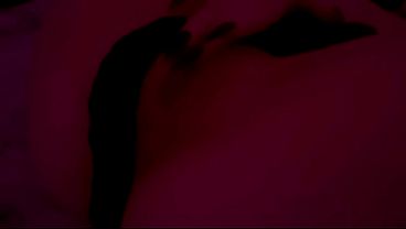 Image Real Couple Intimate Moment Under Red Lights