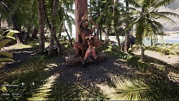 Image I couldn't resist again and sat on the statue's stone dick. 3D Hentai Game