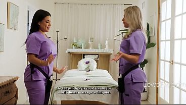 Image The Fist Off Latina Masseuse And Blonde Fist Eachother