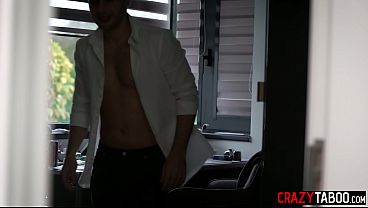 Image Home office ass fucking with petite MILF Alexis Crystal and big cock guy