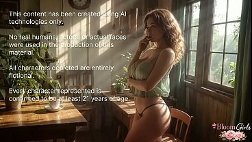 Image A young curvy girl teases a stepbrother with her huge tits and takes his cock deep into her mouth [AI]