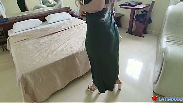 Image Thick Blonde PAWG in sexy green dress GetsHer Tight Ass Destroyed Raw at the Hotel POV