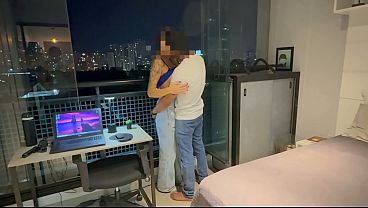 Image Fudeu a cunhada casada no airbnb. Em uma viagem para Sp (brasil) casada safada conta que &eacute_ hotwife e o marido cuckold e fode com o cunhado na varanda do predio.