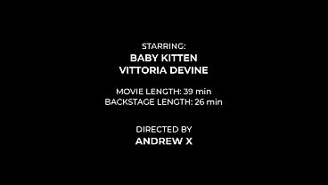 Image Ass Lickers Lesbians Wet, Baby Kxtten and Vittoria Divine Fist each other with hands and foot and doing Pee and Squirt Drink AH253