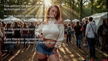 Image Sex on a campsite, I fucked my new a red-haired girlfriend in front of everyone and she likes that![AI]