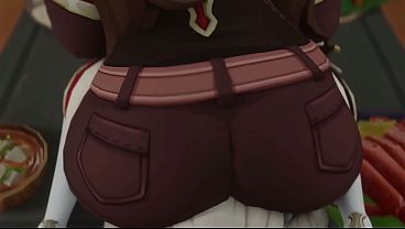 Image Genshin Impact - Amber Futanari Compilation