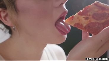 Image Femboy Pizza Delivery Yuna Yule Fucks Friends Seb and Occitan