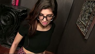 Image She loves sucking cock at the gloyhole