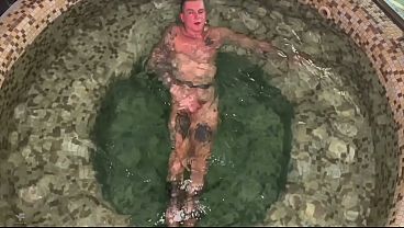 Image A big-dicked masseur pounds a cute guy's tight asshole in a sauna