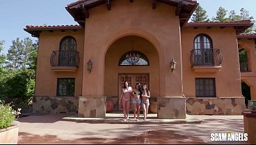 Image Three Sexy Bikini Girls Set Up Their Unsuspecting Neighbor for a Wild Car Wash