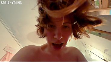 Image Petite Russian Redhead YourSofia SHAKES UNCONTROLLABLY in Multiple Convulsing Orgasms on Floor!