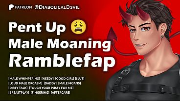 Image Hot Guy is Pent Up, Stroking His Cock and Whimpering for You - Male Moaning - Audio for Women - Diabolical D3vil