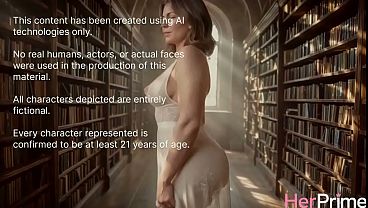 Image Hot sex in the library with my friend's stepson, his cock was so big and hot what my pussy wet very quick![AI]