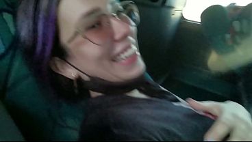 Image Blowjob and fucking with creampie in public service bus - BlakeProductions