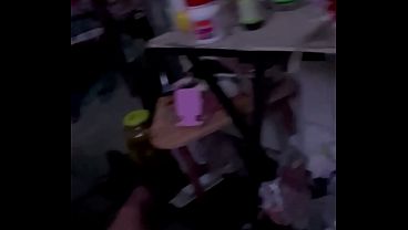 Image Pretty hooker realizes the condom broke after she feels a load of cum on her ass