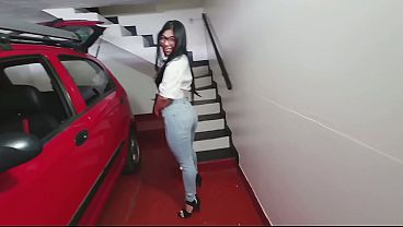 Image PRIMERA PARTE invito a mi amiga latina a follar en el parqueadero p&uacute_blico .. se deja FOLLAR EL CULO y recibe leche en la cara es una angel