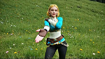 Image Princess Zelda: Outdoor Sex Adventure with Her Knight (AI Animation)